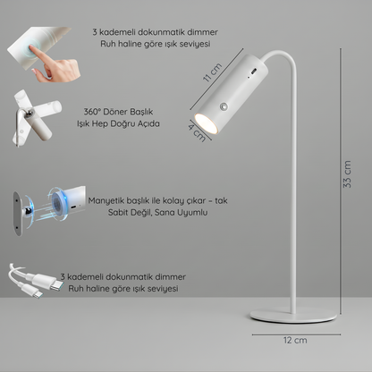 Kablosuz Manyetik Led Lamba